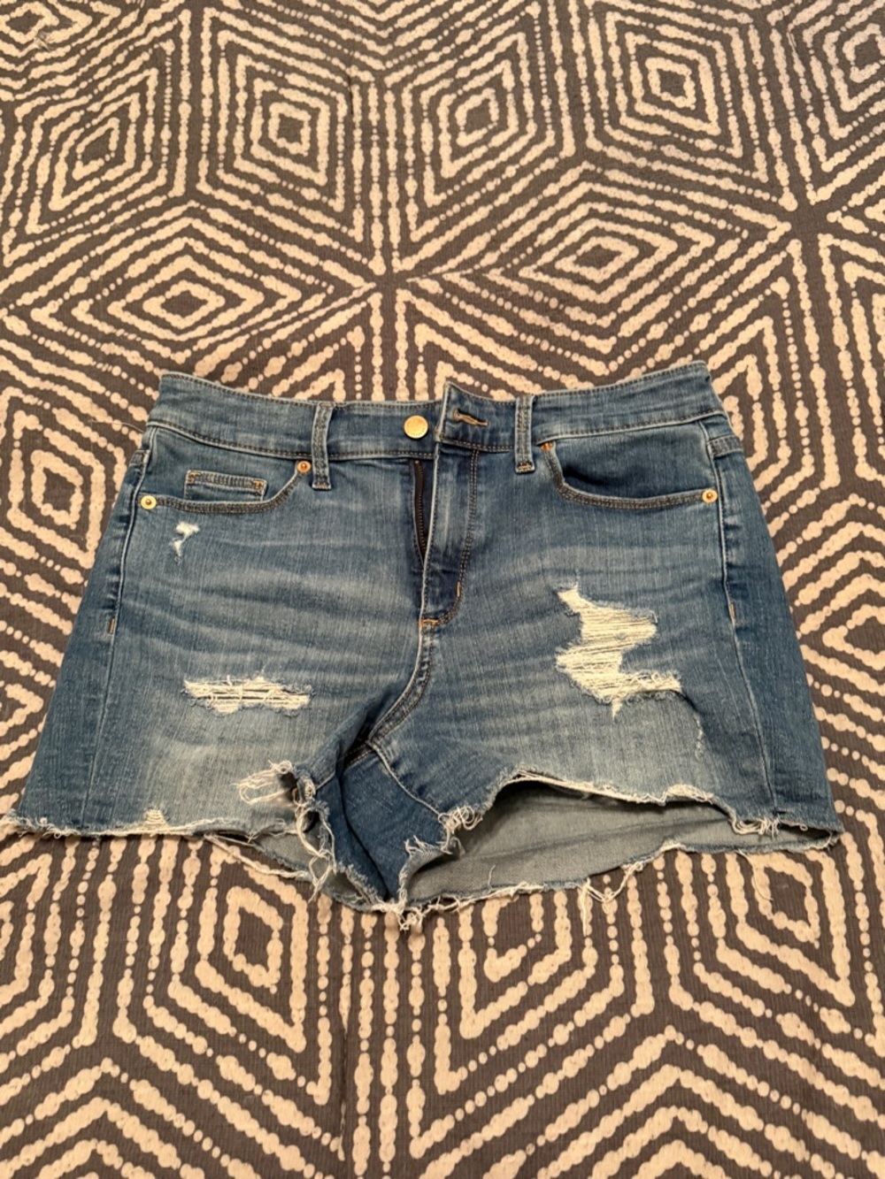 Universal Thread Distressed Blue Denim Jean Shorts